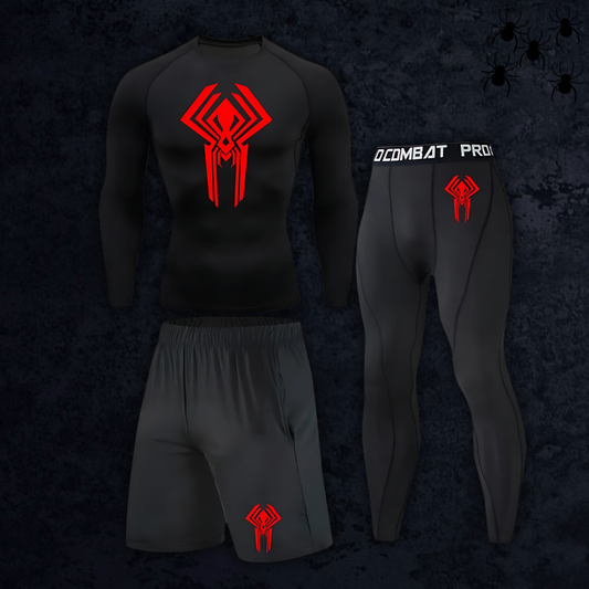 GymBreaker Spiderman 2099 Long Sleeve Compression 3-Piece Set