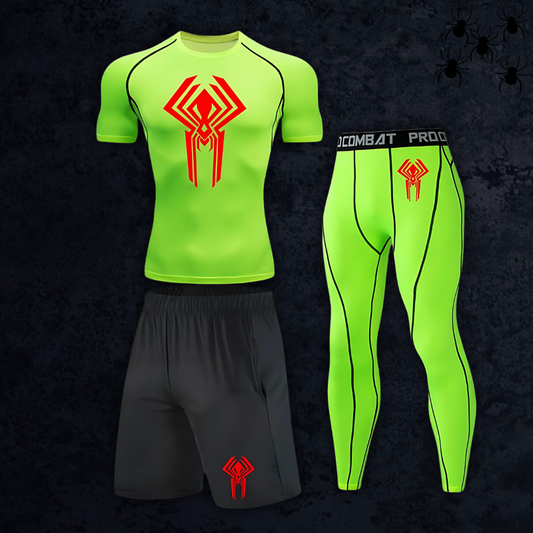 GymBreaker Spiderman 2099 Shirt Compression 3-Piece Set