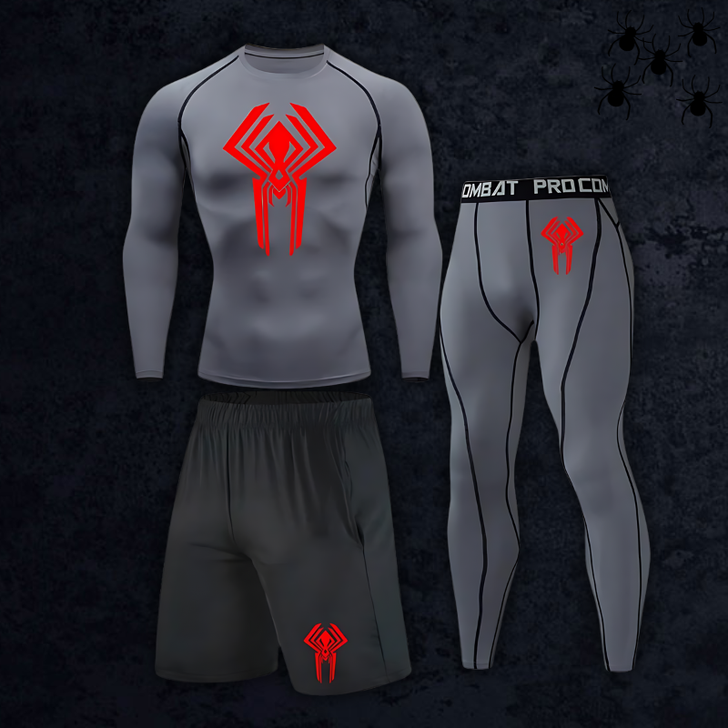 GymBreaker Spiderman 2099 Long Sleeve Compression 3-Piece Set