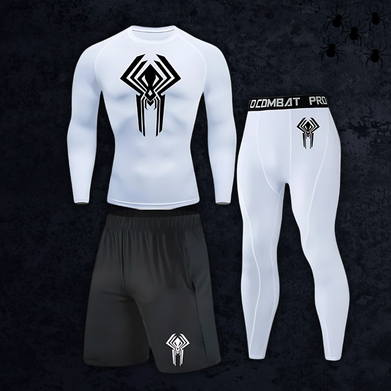 GymBreaker Spiderman 2099 Long Sleeve Compression 3-Piece Set