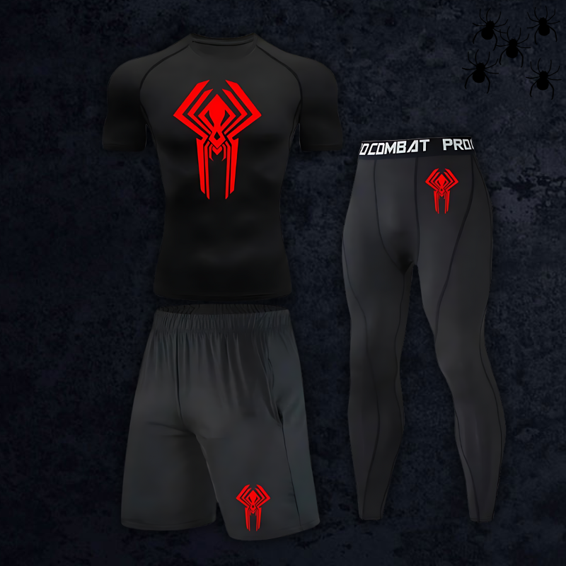 GymBreaker Spiderman 2099 Shirt Compression 3-Piece Set