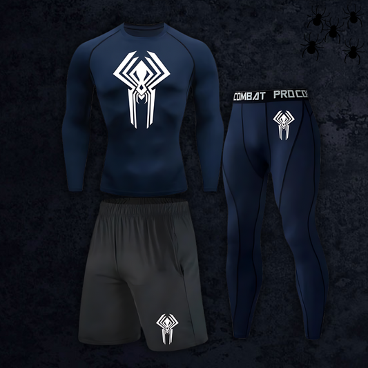 GymBreaker Spiderman 2099 Long Sleeve Compression 3-Piece Set