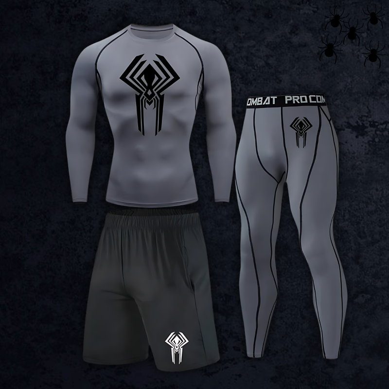 GymBreaker Spiderman 2099 Long Sleeve Compression 3-Piece Set