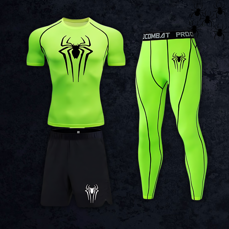 GymBreaker Original Spiderman Shirt Compression 3-Piece Set