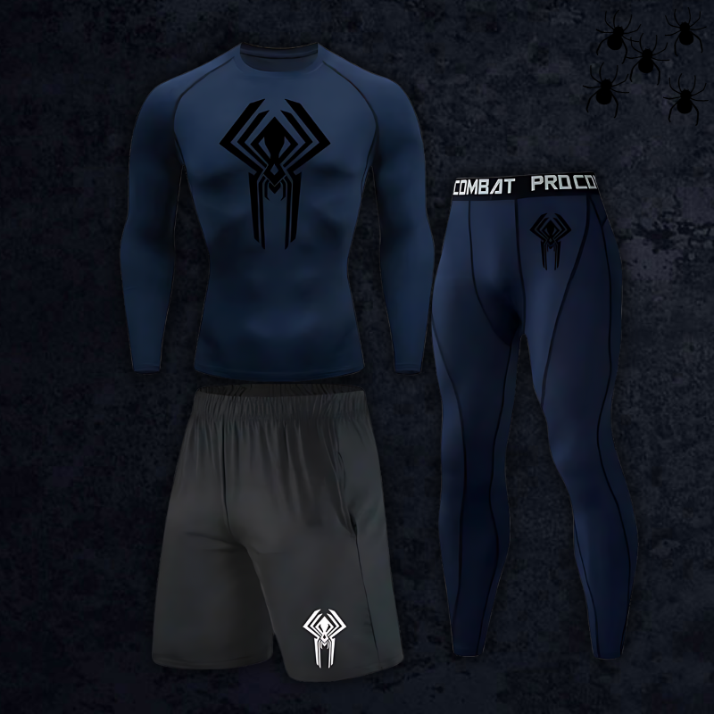 GymBreaker Spiderman 2099 Long Sleeve Compression 3-Piece Set