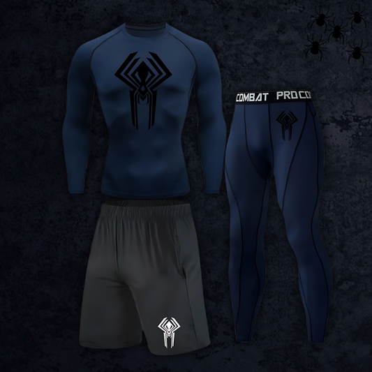 GymBreaker Spiderman 2099 Long Sleeve Compression 3-Piece Set