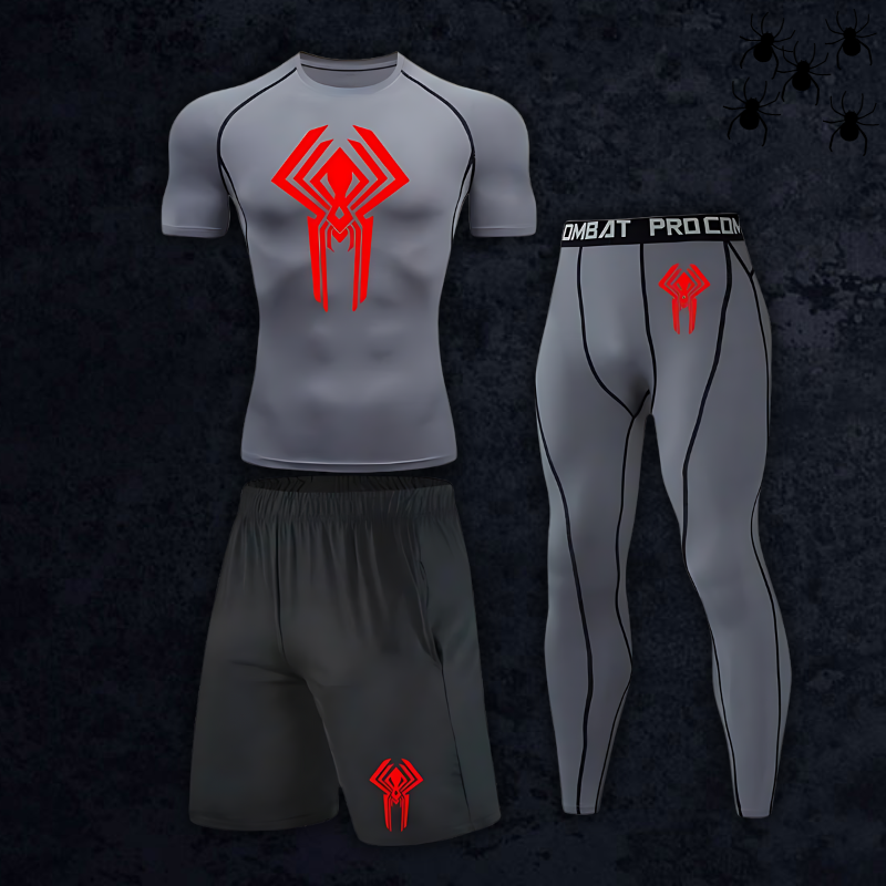 GymBreaker Spiderman 2099 Shirt Compression 3-Piece Set