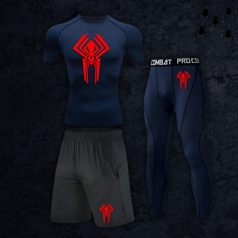 GymBreaker Spiderman 2099 Shirt Compression 3-Piece Set