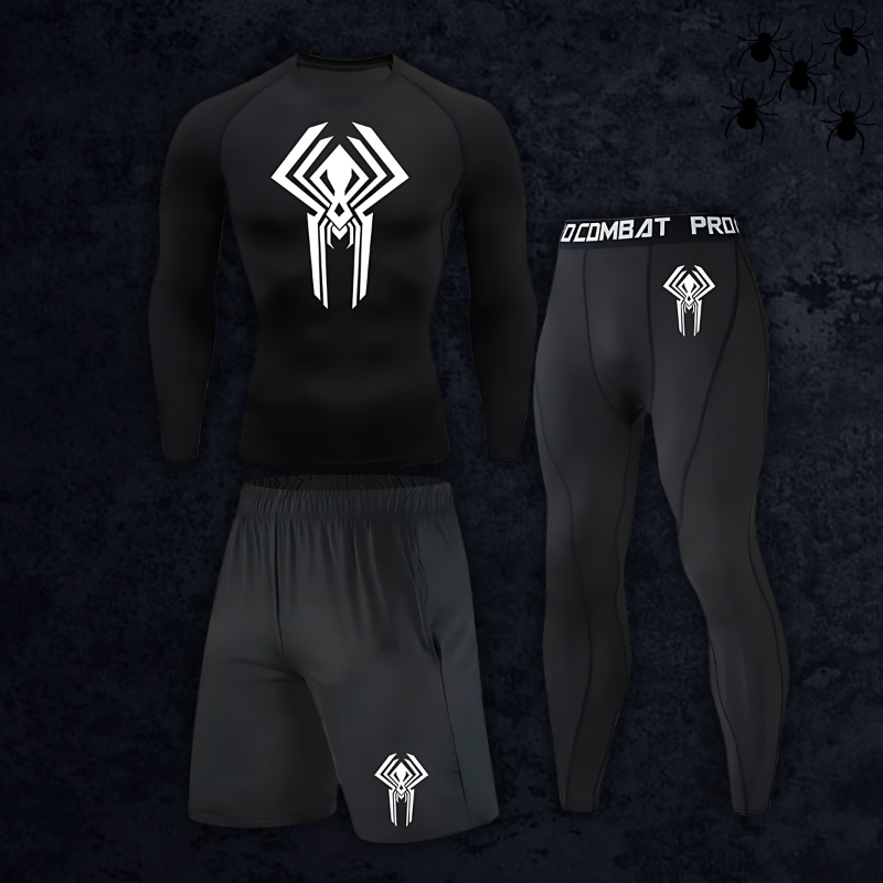 GymBreaker Spiderman 2099 Long Sleeve Compression 3-Piece Set