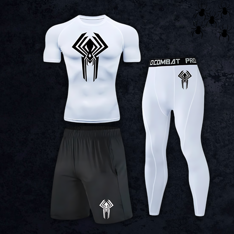 GymBreaker Spiderman 2099 Shirt Compression 3-Piece Set