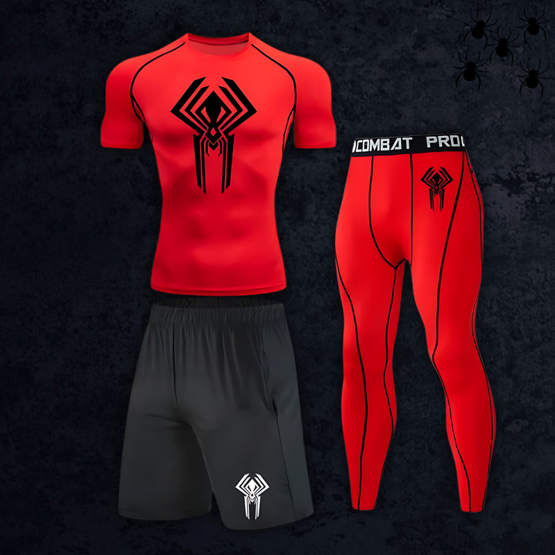 GymBreaker Spiderman 2099 Shirt Compression 3-Piece Set