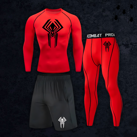 GymBreaker Spiderman 2099 Long Sleeve Compression 3-Piece Set