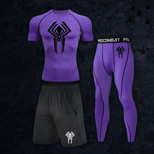 GymBreaker Spiderman 2099 Shirt Compression 3-Piece Set