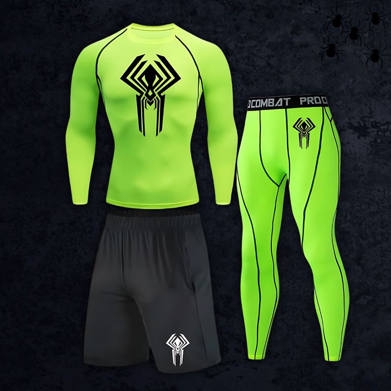 GymBreaker Spiderman 2099 Long Sleeve Compression 3-Piece Set